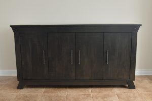 Handstone Algoma Sideboard – Maple, Heritage Finish, Charcoal Stain – 72"Wx38"Hx18-5/8"D - H13 Handles