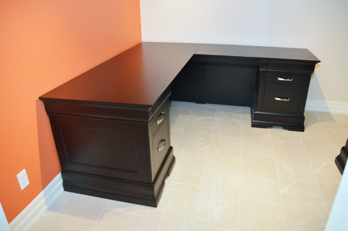 Phillipe Executive Corner Desk Modern Solid Wood Furniture In