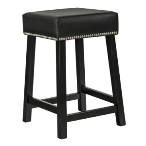 Leather Stool With Studding