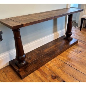 Balustrade Pedestal Sofa Table