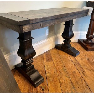 Century Pedestal Sofa Table