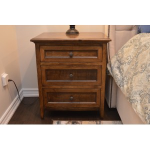 Hudson 3 Drawer Nightstand